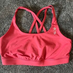 Lululemon x Peloton Energy Bra - Size 10 - Vintage Rose